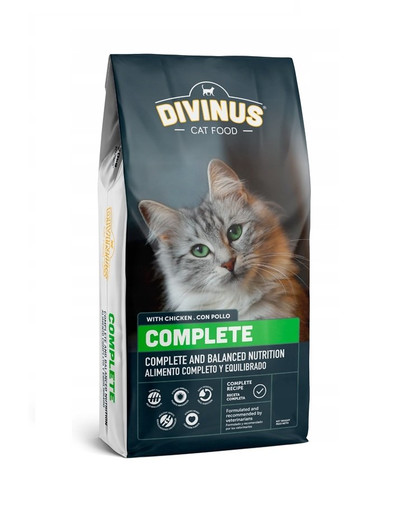 DIVINUS Cat Complete Sausā barība pieaugušiem kaķiem 2 kg