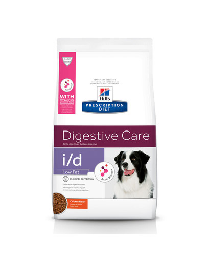 HILL'S Prescription Diet Digestive Care i/d Canine Low Fatar zemu tauku saturu ar vistas gaļu 12 kg