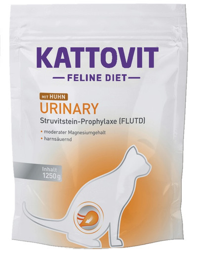 KATTOVIT Feline Diet Urinary diēta kaķiem, ar vistas gaļu 1,25 kg, urīnceļiem.