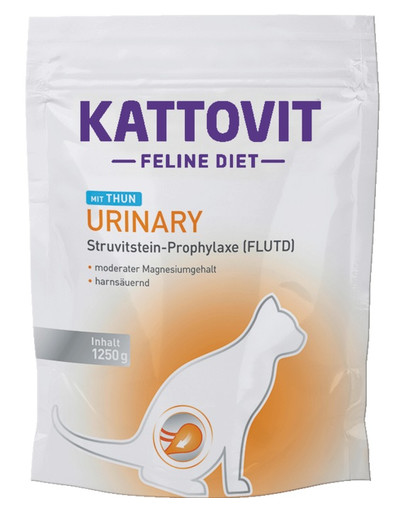 KATTOVIT Feline Diet Urinary diēta kaķiem, ar tunci 1,25 kg, urīnceļiem.