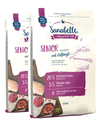 BOSCH Sanabelle senior paukštiena 20 kg (2 x 10 kg)