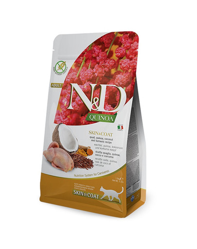 FARMINA N&D Quinoa pieaugušiem kaķiem, Paipalu āda un spalva, kokosrieksts 50 g