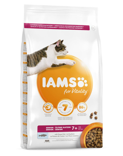 IAMS For Vitality Cat Senior Ocean Fish 3 kg