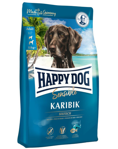 HAPPY DOG Supreme Sensible 8 kg (2 x 4 kg) barība pieaugušiem suņiem ar pārtikas alerģijām, nepanesamību, bez graudiem