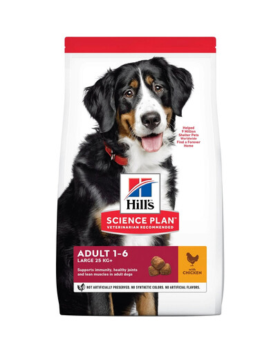 HILL'S Science Plan Canine pieaugušiem lielo šķirņu suņiem ar vistas gaļu 36 kg (2x18 kg)