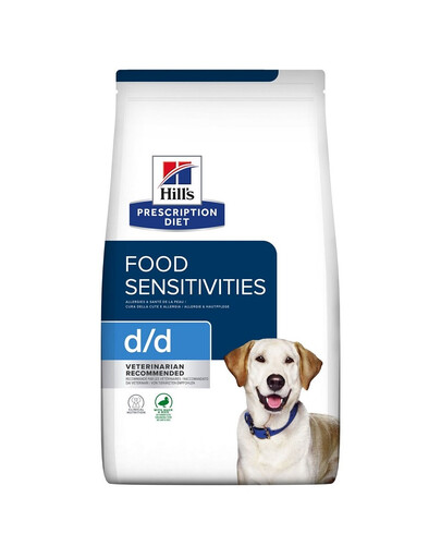 HILL'S Prescription Diet Canine d/d Food Sensitivites Pīle ar rīsiem 24 kg (2x12 kg)