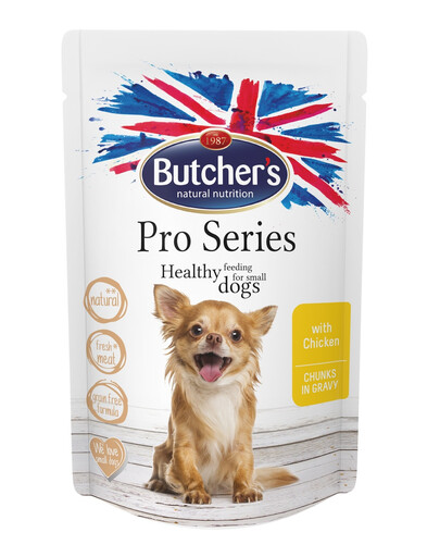 BUTCHER'S ProSeries Dog ar jēra gaļas gabaliņiem mērcē 100 g