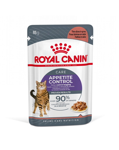 ROYAL CANIN Appetite Control Gravy 44x85 g mitrā barība pieaugušiem kaķiem ar pārmērīgu apetīti
