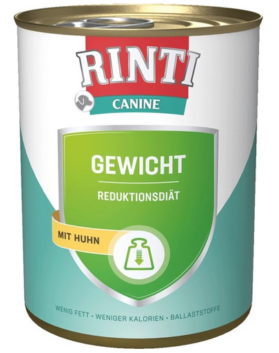 RINTI Canine svara kontrole, Vistas gaļa 12 x 400 g