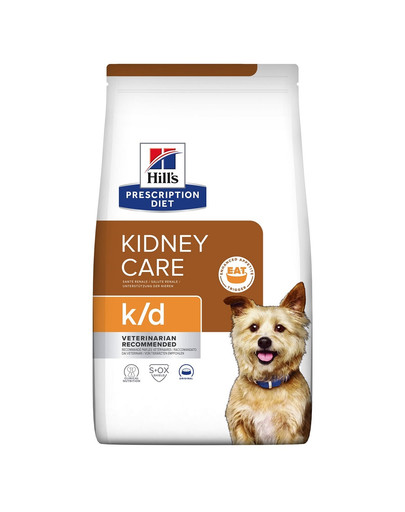 HILL'S Prescription Diet k/d Canine 24 kg (2 x 12 kg) barība pieaugušiem suņiem ar nieru mazspēju