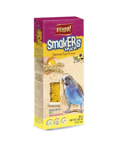 VITAPOL Smakers pundurpapagaiļiem ar olām, 2gab.