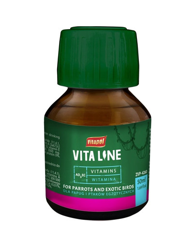 VITAPOL AD3EC vitamīni eksotiskiem putniem 50ml