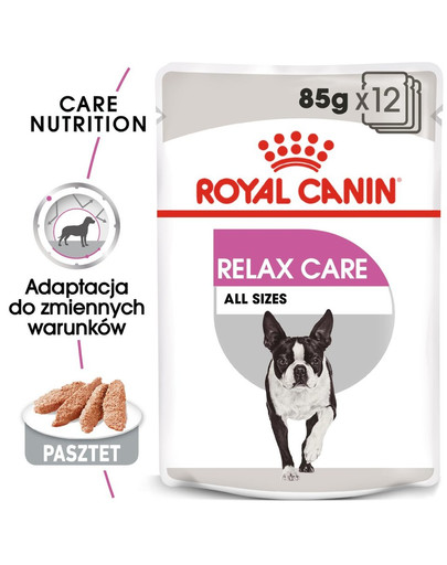 ROYAL CANIN Relax Care mitrā barība - pastēte pieaugušiem suņiem 24 x 85 g