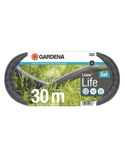 GARDENA Liano Life tekstila šļūtene 30 m komplekts