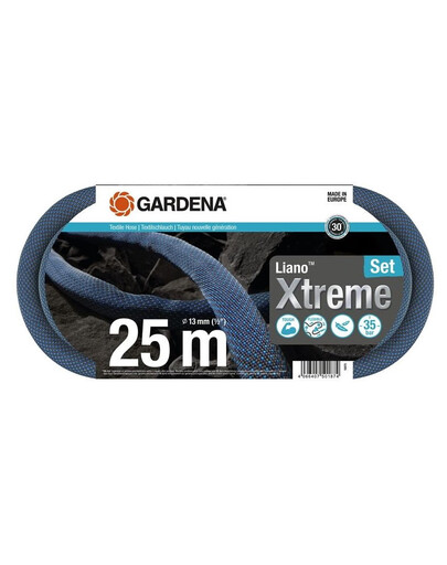 GARDENA Liano Xtreme tekstila šļūtene 25 m komplekts