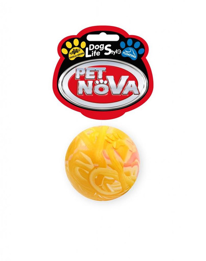 PET NOVA DOG LIFE STYLE Pilnvērtīga peldoša bumba 5 cm, daudzkrāsaina, vaniļas smarža