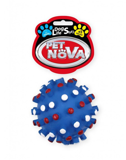 PET NOVA DOG LIFE STYLE Eža bumba 8,5 cm zila