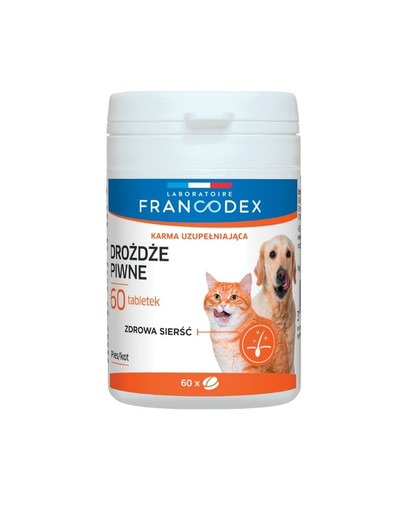 FRANCODEX Alus raugs suņiem un kaķiem, 60 tabletes