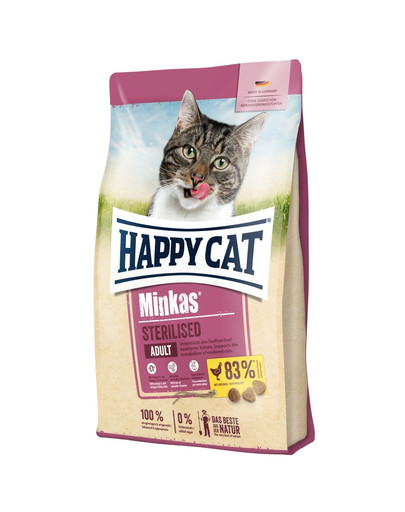 HAPPY CAT Minkas Sterilised Geflügel ar cāļu gaļu 1,5 kg