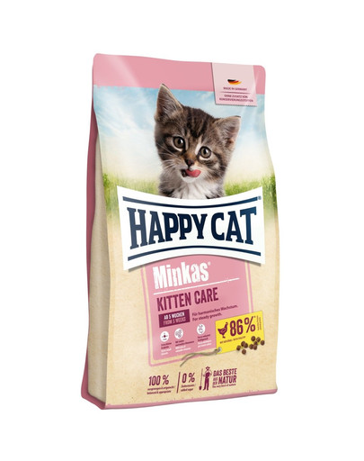 HAPPY CAT Mink Junior Care, mājputnu gaļa, 1,5 kg