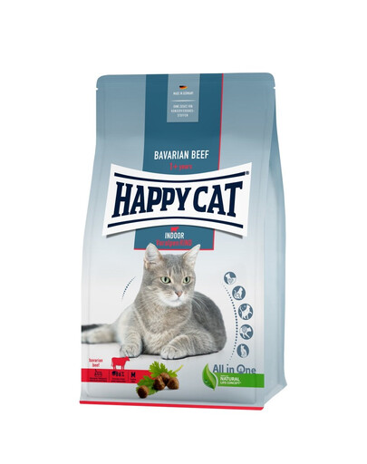 HAPPY CAT Indoor Wołowina bawarska 4 kg
