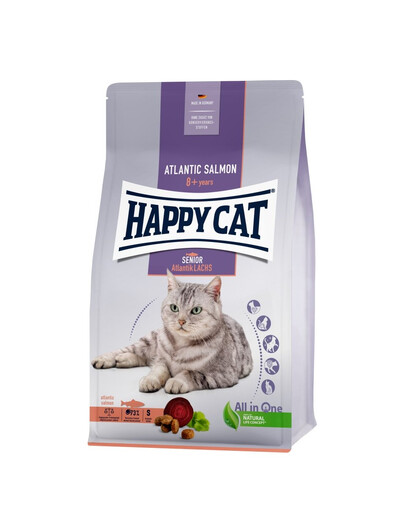 HAPPY CAT Senior Łosoś atlantycki 4 kg