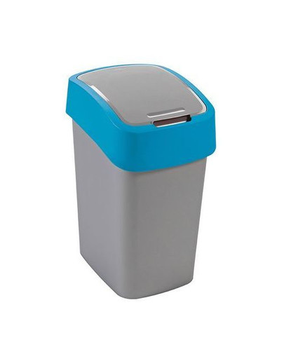 CURVER atkritumu tvertne „FLIP BIN“ 9 L sudraba / zila