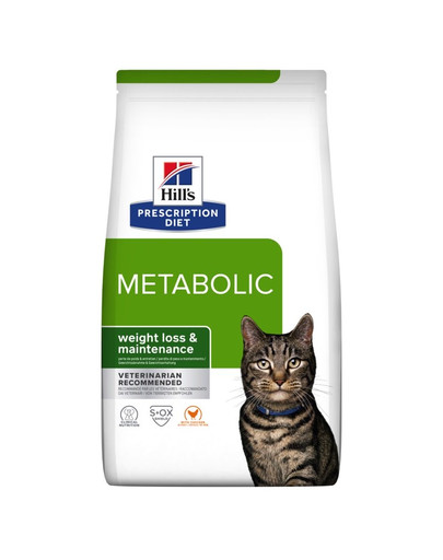 HILL'S Prescripition Diet Feline Metabolic kaķiem 8 kg