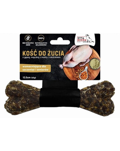 SYTA MICHA Kość do żucia wzmacniająca dla szczeniąt i senior 13,5 cm