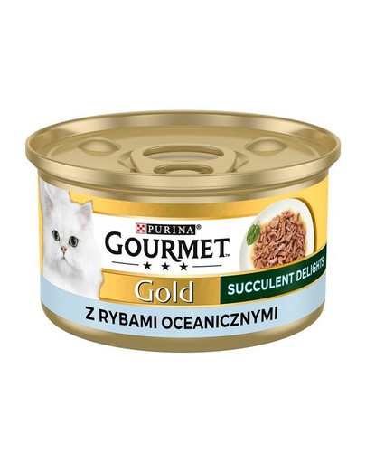 GOURMET Gold Adult Succulent Delights ar okeāna zivīm 85g