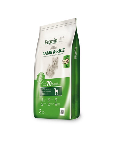 FITMIN Dog mini lamb&rice barība mazu šķirņu suņiem 3 kg