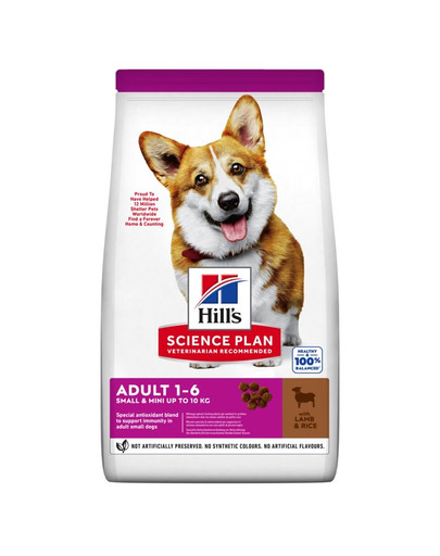 HILL'S Science Plan Canine Adult Small & Mini ar rīsiem un jēra gaļu 6 kg