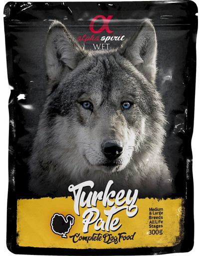 ALPHA SPIRIT Tītara pastēte 300g paciņa suņiem