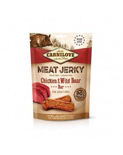 CARNILOVE Vistas un mežacūkas gaļa Jerky 100g