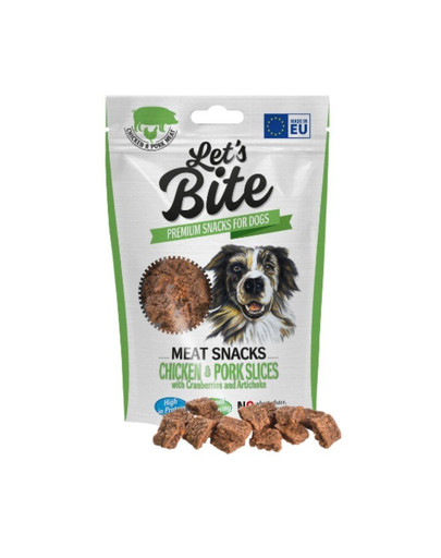 BRIT Let’s Bite Meat Snacks 80g ar vistu un cūkgaļu