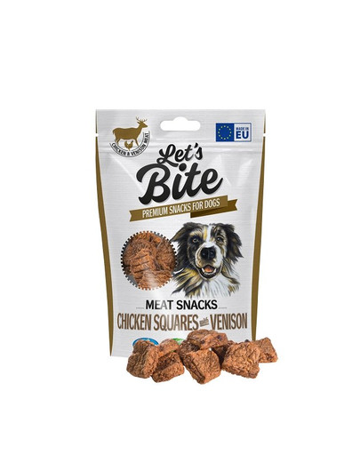BRIT Let’s Bite Meat Snacks squares 80g vistas un medījuma kvadrātiņi