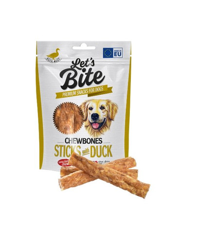 BRIT Let’s Bite Chewbones sticks 120g ar pīli
