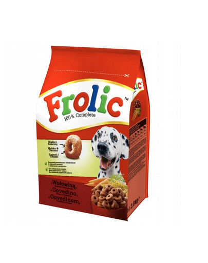 FROLIC Pusmīksta liellopu gaļa 3 x 2,8 kg