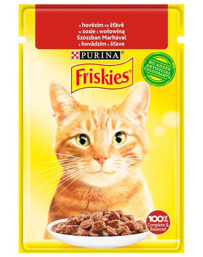 FRISKIES Jautiena 85g drėgnas kačių maistas