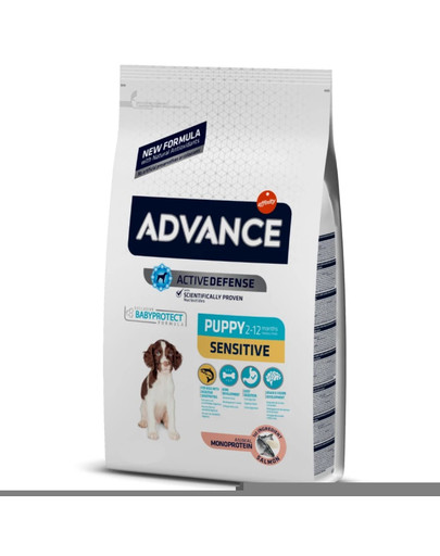 ADVANCE Puppy Sensitive 12 kg kucēniem ar paaugstinātu jutību pret barību