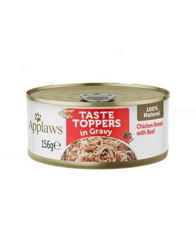 APPLAWS Taste Toppers Vistas krūtiņa ar liellopu gaļu želejā 6x156 g