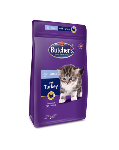 BUTCHER'S Functional Cat Dry kaķiem junioriem ar tītara gaļu 800 g