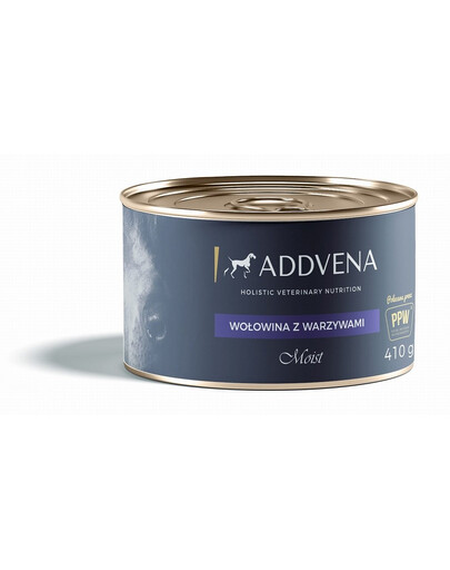 ADDVENA Liellopu gaļa un dārzeņi, mitrā barība 410g
