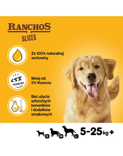 PEDIGREE Ranchos šķēles 60g - Suņu našķi ar liellopu gaļu