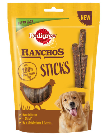 PEDIGREE Ranchos Sticks 60 g vistas aknu kārumi suņiem
