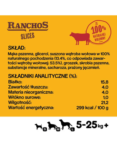 PEDIGREE Ranchos Slices 8 x 60g - suņu našķi ar liellopa gaļu