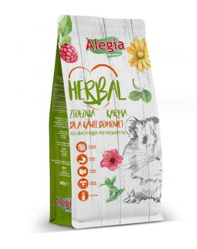 ALEGIA Jūrascūciņu barība ar garšaugiem 600g