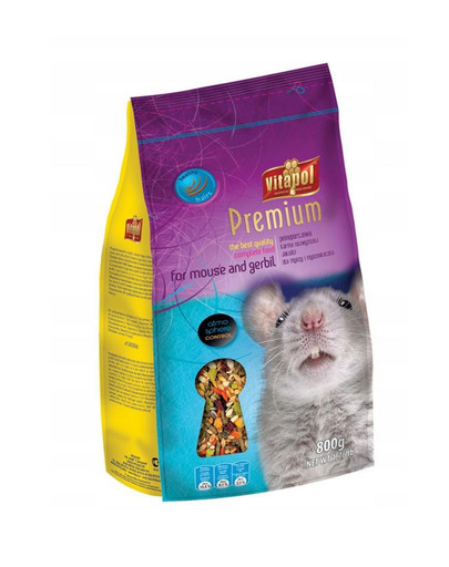 Vitapol Premium barība pelēm un smilšu pelēm 800 g