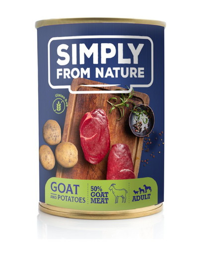 SIMPLY FROM NATURE Mitra suņu barība Kaza ar kartupeļiem 400 g