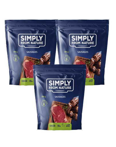 SIMPLY FROM NATURE Brieža gaļas desiņas 3x300 g